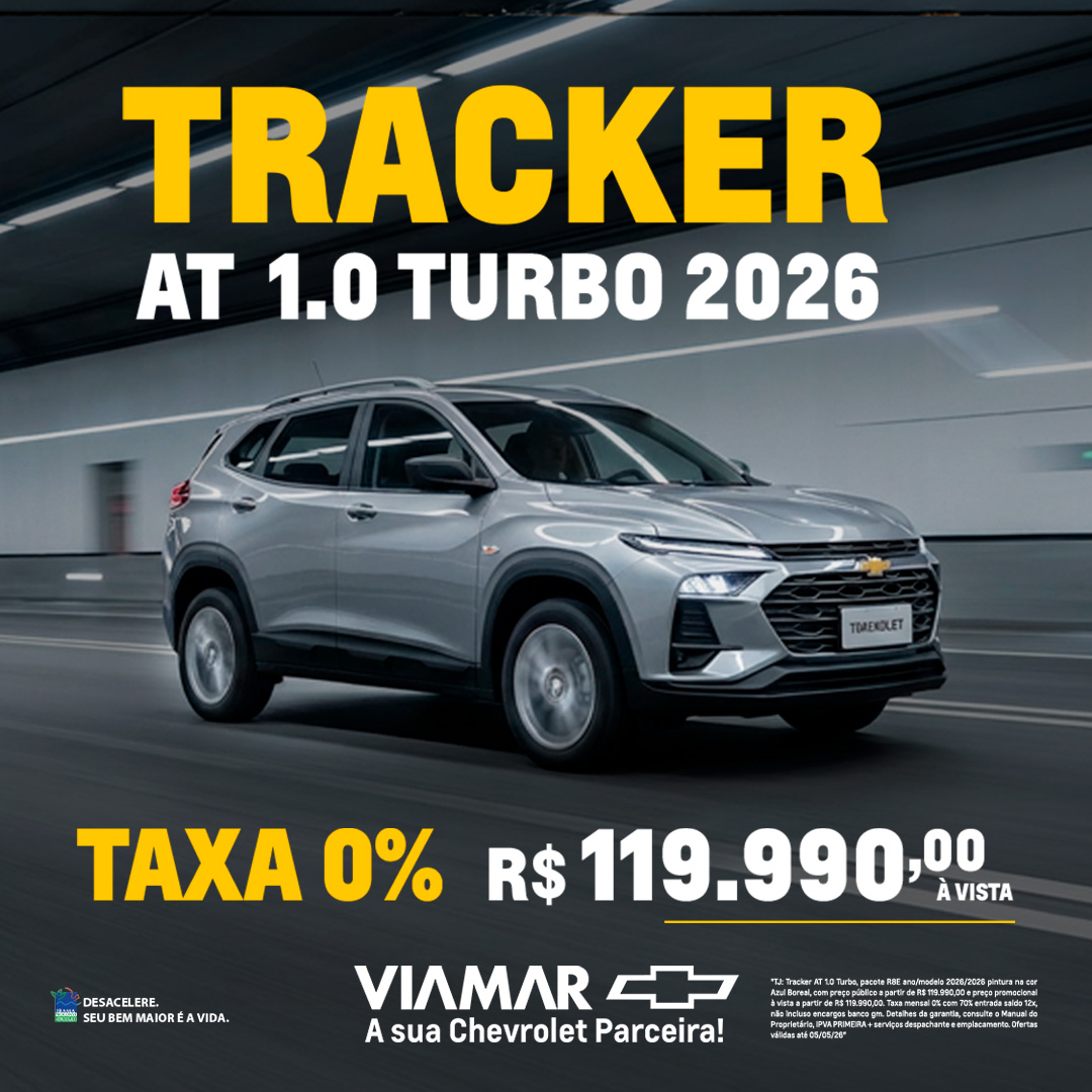 Oferta banner destaque TRACKER AT TURBO
